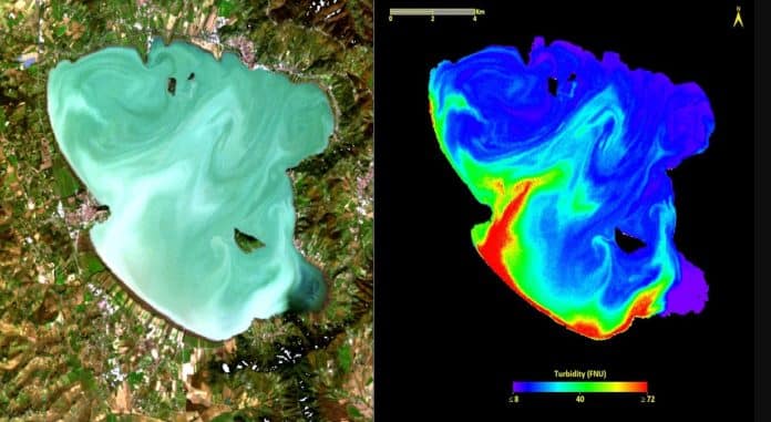immagini satellite prisma torbidità acque