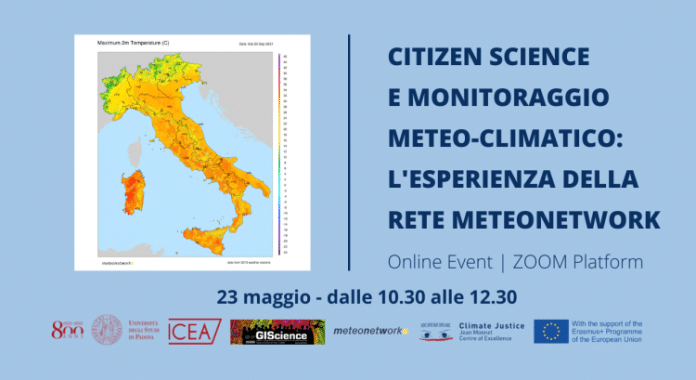 Workshop su citizen science e monitoraggio meteo-climatico