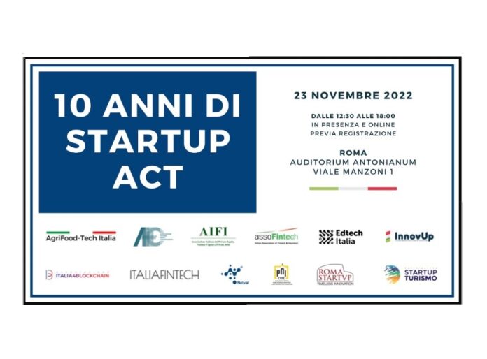 InnovUP celebra i 10 anni della sua fondazione e dello Startup Act italiano