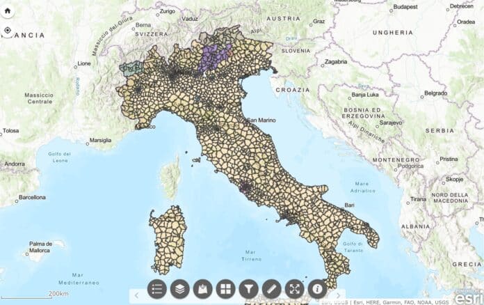 mappa interattiva delle cabine primarie in Italia