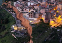 Niscemi: satelliti COSMO-SkyMed in azione per monitorare la frana Frana di Niscemi.