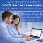 Voltura Catastale Web: novità operative dal 12 gennaio 2026 Voltura catastale web.