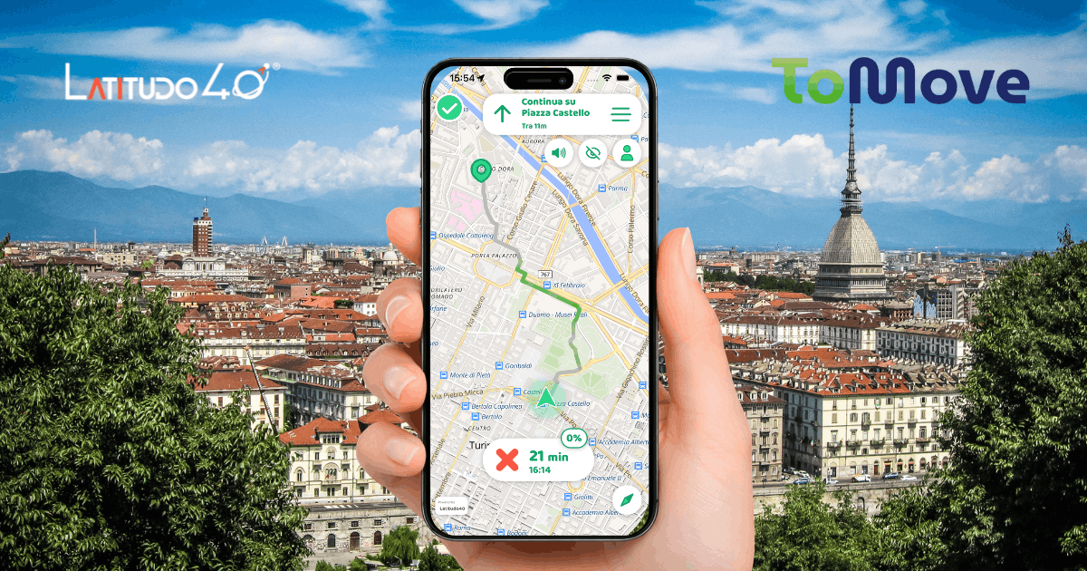 Torino accelera sulla mobilità urbana sostenibile grazie al progetto ToMove e Latitudo 40: è partito il pilot test di Urban Green Navigator.