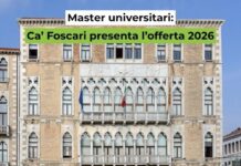 Master universitari: Ca’ Foscari presenta l’offerta 2026 Ca’ Foscari Challenge School presenta 29 master universitari tra innovazione, sostenibilità, cultura e management.