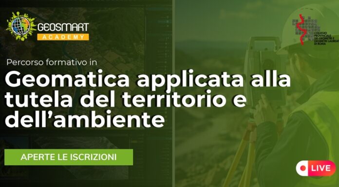 Percorso di Geomatica applicata per Geometri: aperte le iscrizioni Percorso di geomatica per geometri